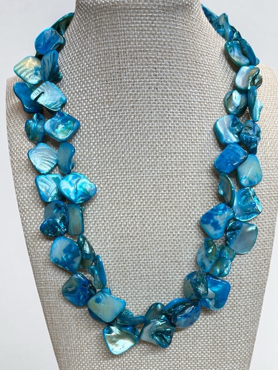 Jewelry - Blue Abalone Statement Necklace